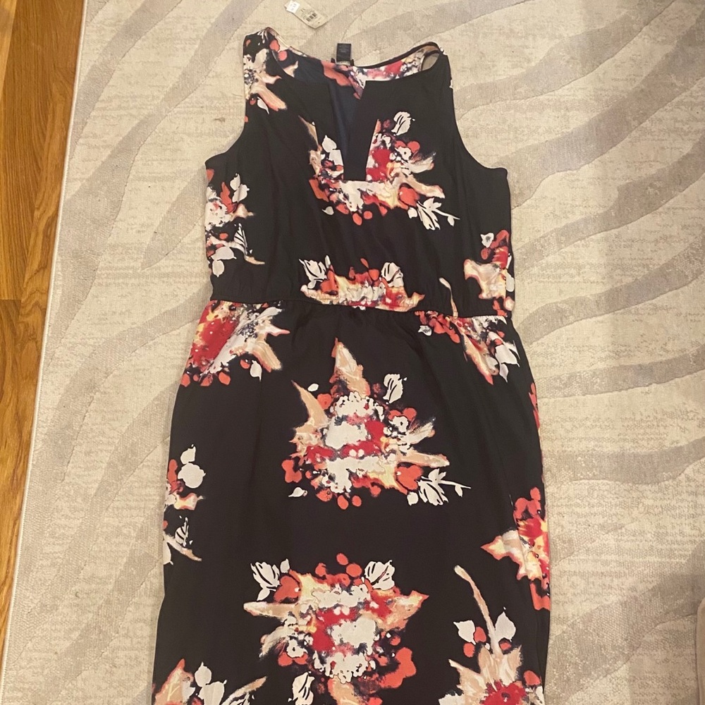 Ann Taylor Silk Floral Maxi Dress